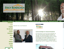 Tablet Screenshot of bundschuh-holzbau.de